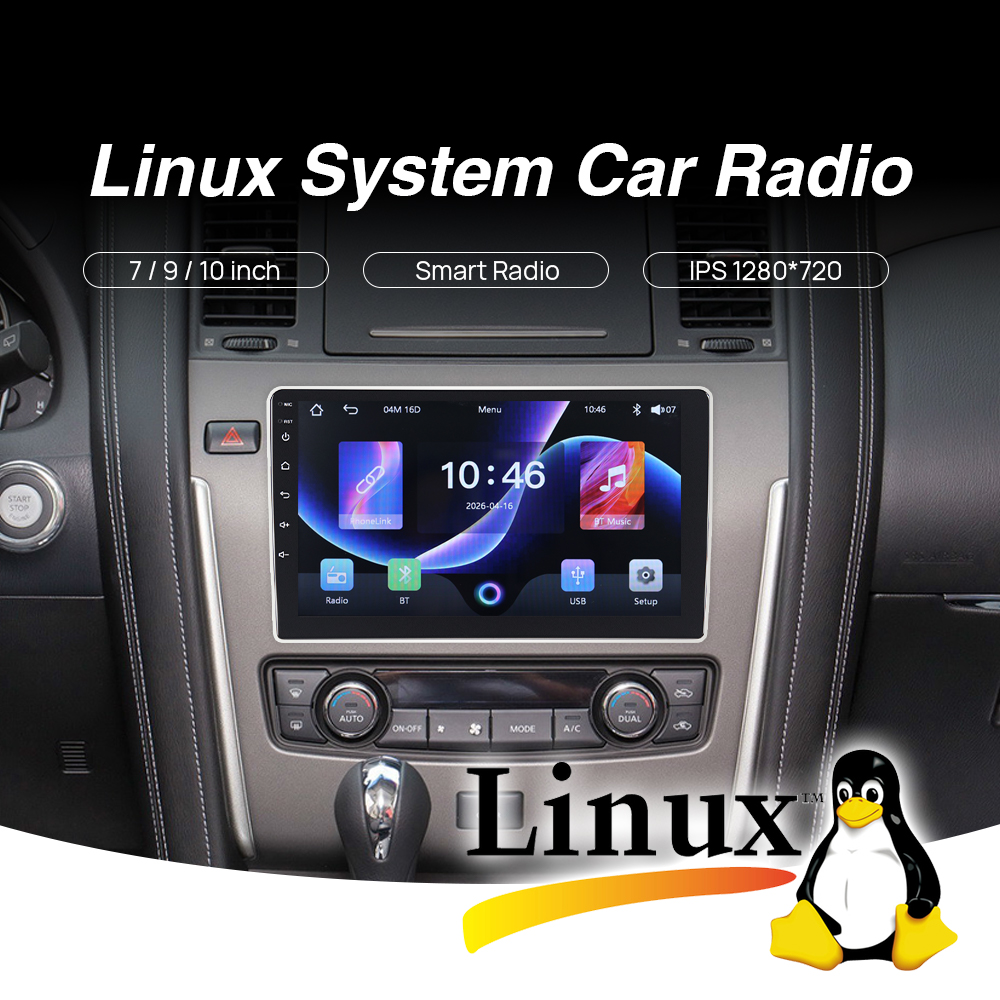 F133 Linux 9/10 Inch Universal Car Radio 2Din Multimedia Player With Wireless CarPlay Android Auto FM USB BT Car IPS Screen