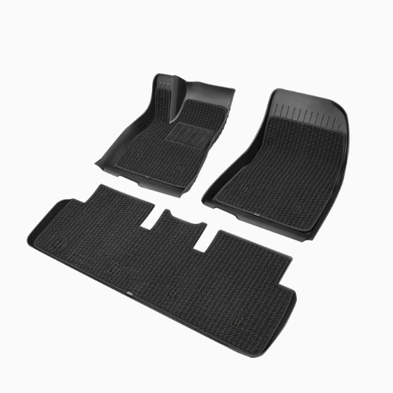 New Design Injection Molding Carpet Car Mat Piano Texture All Weather Floor Mat for Tesla MODEL Y Interior Accessories