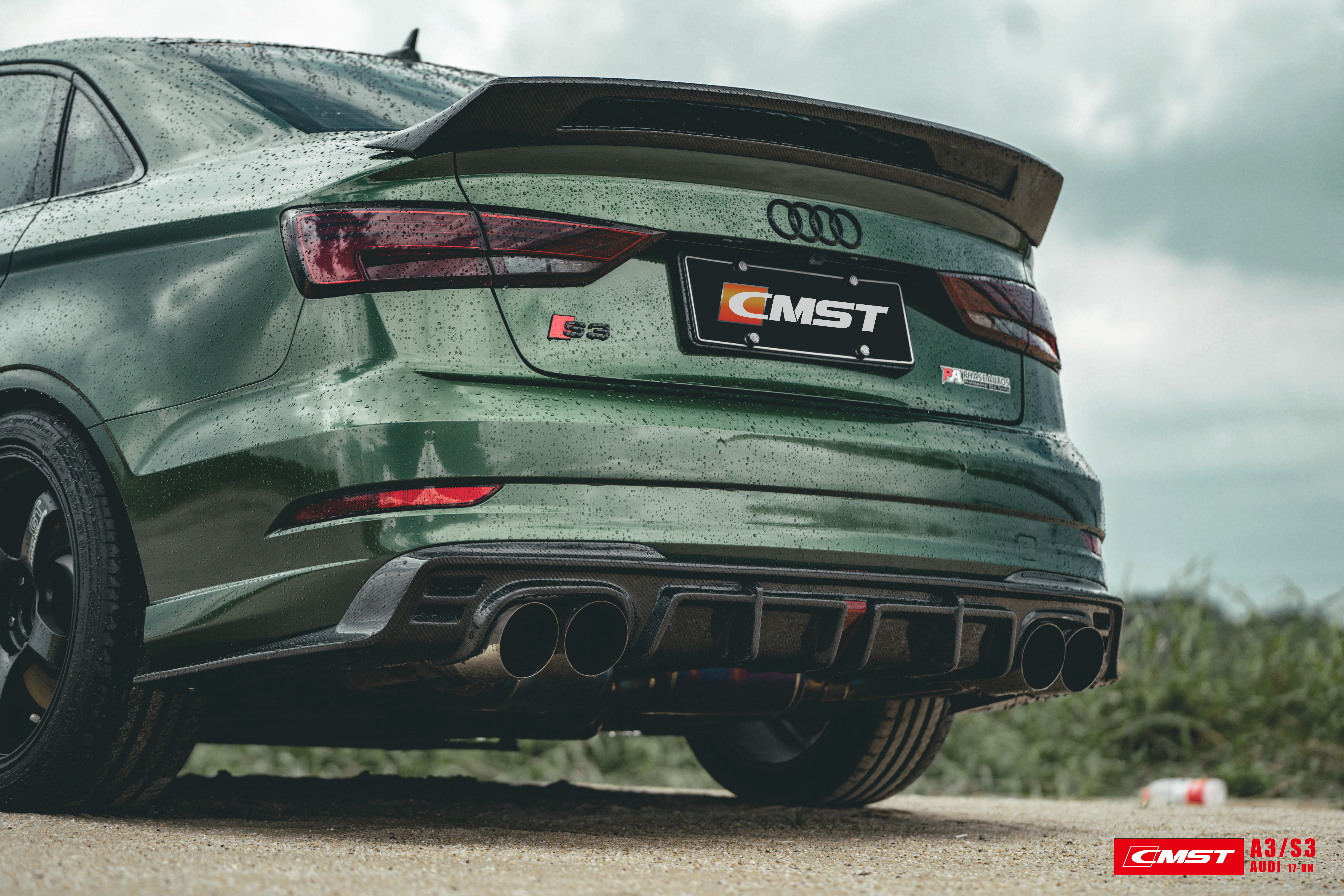 Audi A3 S3 Rear Bumper Lip Diffuser 6