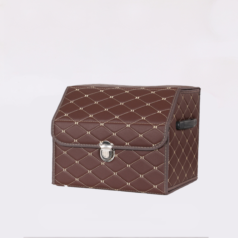 Luxury Interior Car Accessories for Leather Auto Trunk Organizer for Suv Car Truck