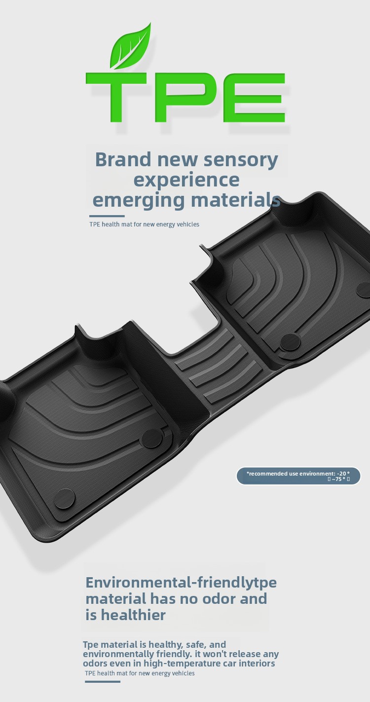 Custom Fit 3D TPE Car Mat Durable Design