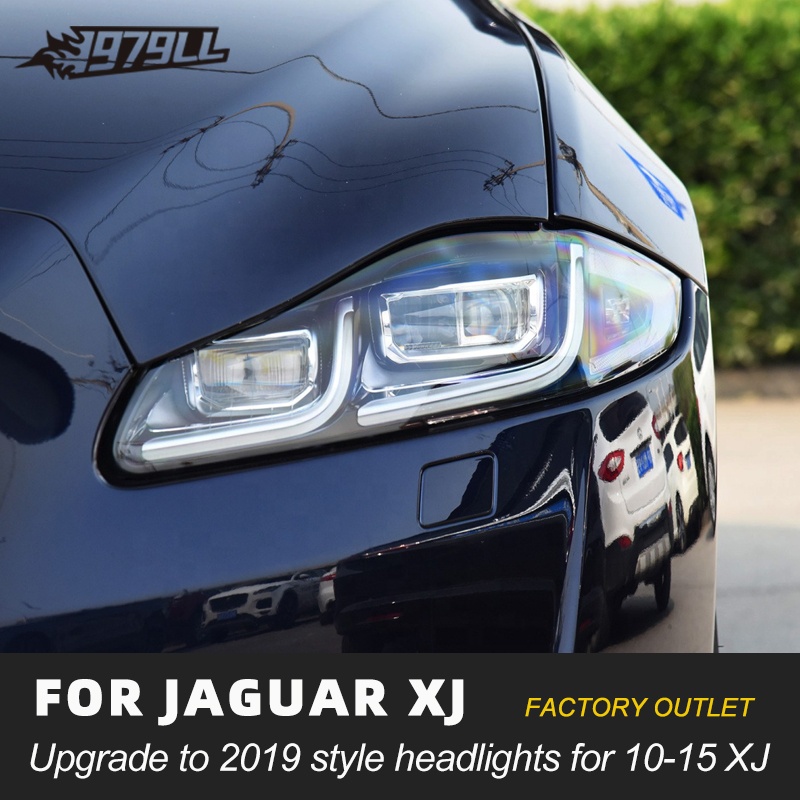 [1979ll] 2010 2014 2015 XJL Lamp Accessories Upgrade to 2019 Style LED Headlights for jaguar Xj X351