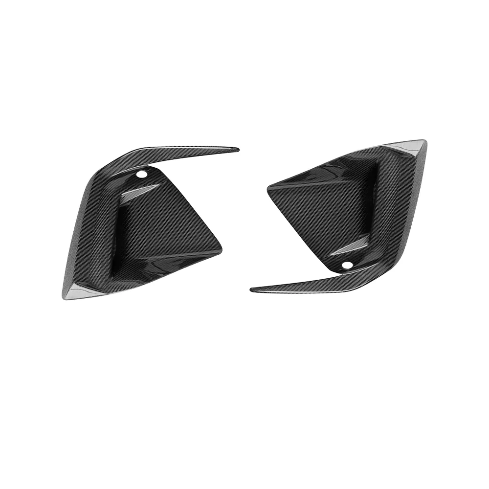 Dry Carbon Fiber Car Accessories Front Air Vent Fog Lamp Frame for BMW 5 Series G60 2024-up