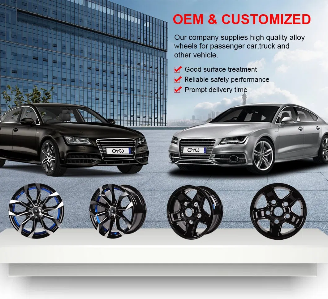 Ouya Wheel Car Accessories High Quality Silver Machined Lip with Rivets Alloy Car Wheel