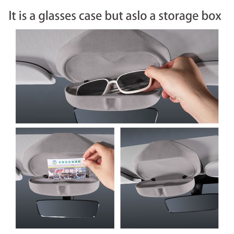 New Arrival Model 3 Y Magnetic Sunglasses Holder Visor Organizer Card Storage Box Auto Interior Accessories Wholesale for Tesla