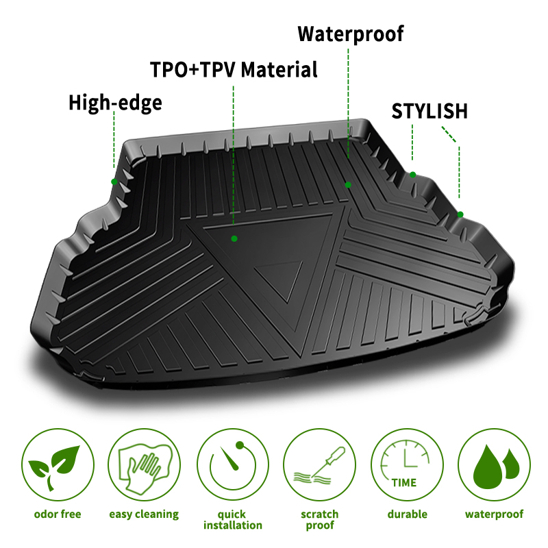 Jaguar f Type Car Accessories Rear Boot Mat Waterproof Trunk Mat Use for f Pace 2016-2020