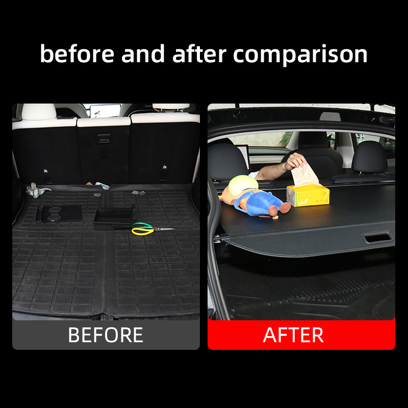 Retractable Trunk Cargo Cover for Tesla Model Y Car Parcel Shelf Universal Interior Accessories