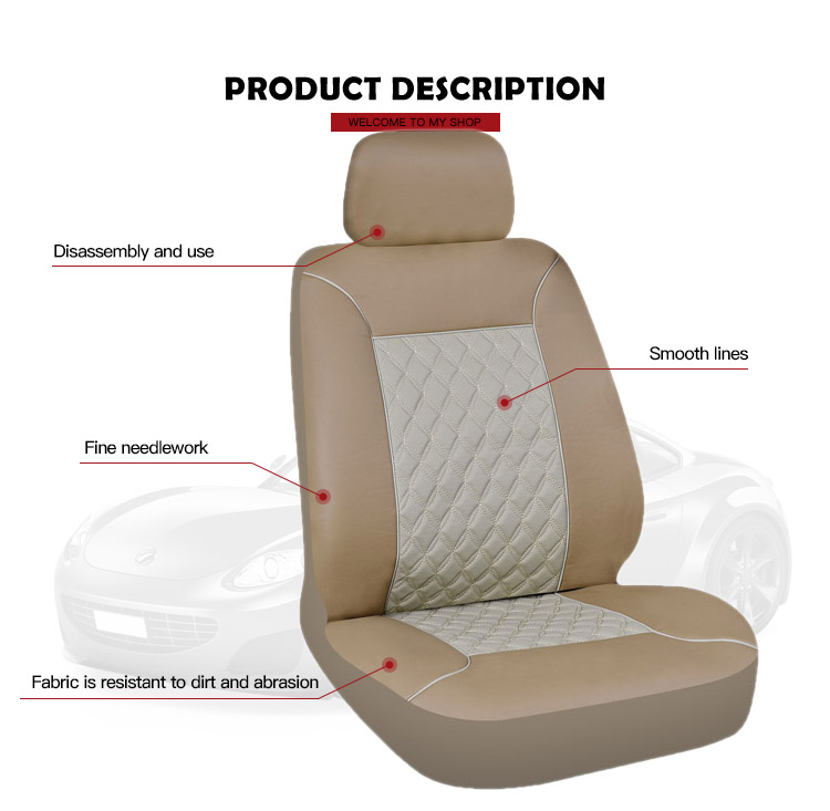 Latest Styles Universal PVC Custom Fit Luxury Car Accessories Interior Seat Cover for Different Car Brands