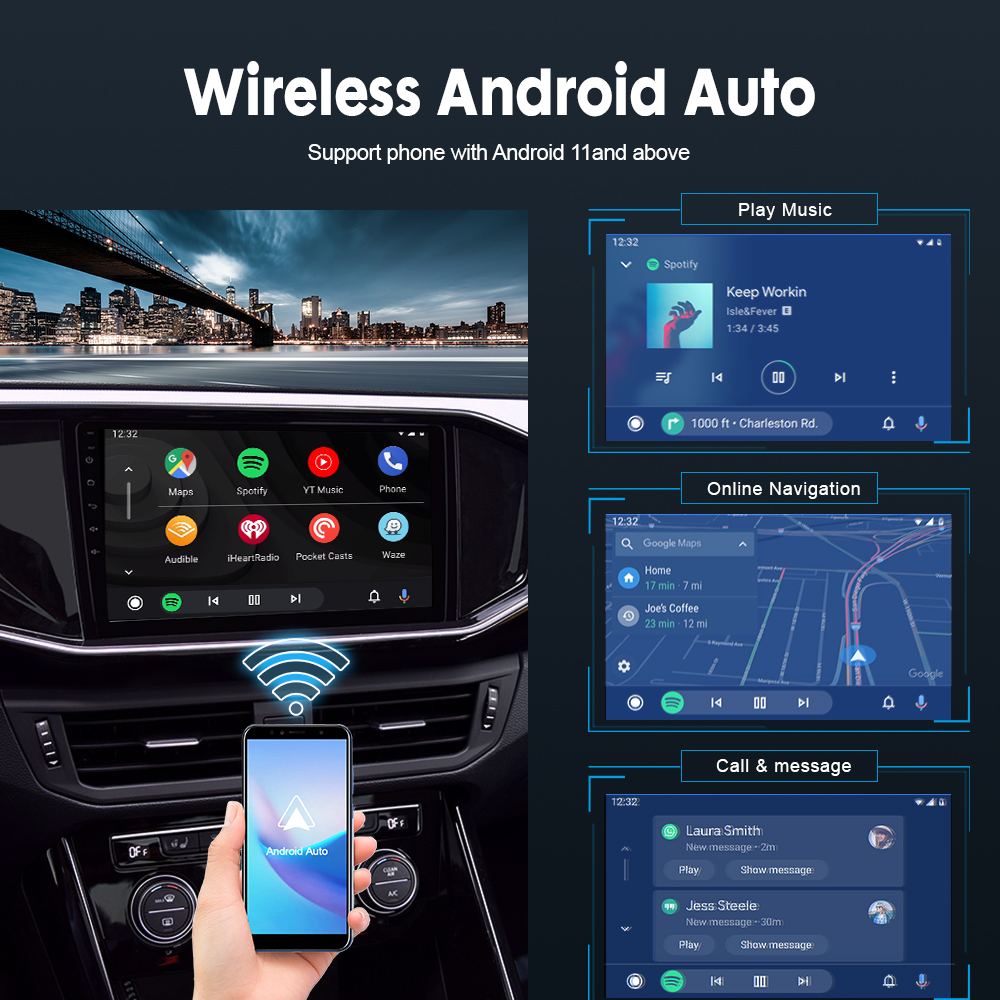 Carlinkit CPC200-CCPA Multimedia Play In The Car Wireless CarPlay Adapter For Android Auto Dongle