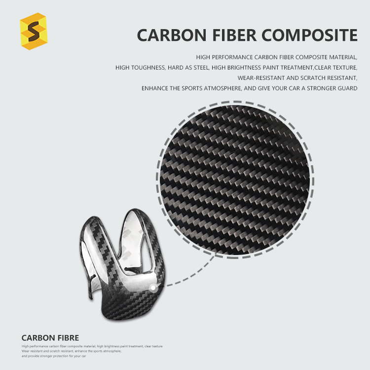 ES N-WEW-128 Car Interior Accessories Real Carbon Fiber Shift Knob for Volvo S60 S90 XC60 XC90 V60 V90