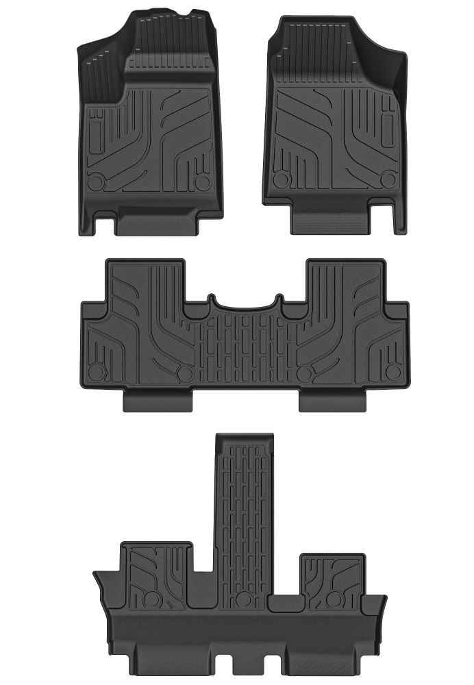 Custom Luxury Deep Tray Full Set 3Pcs All Weather 3D TPE Car Floor Mats for AITO Cars Protection