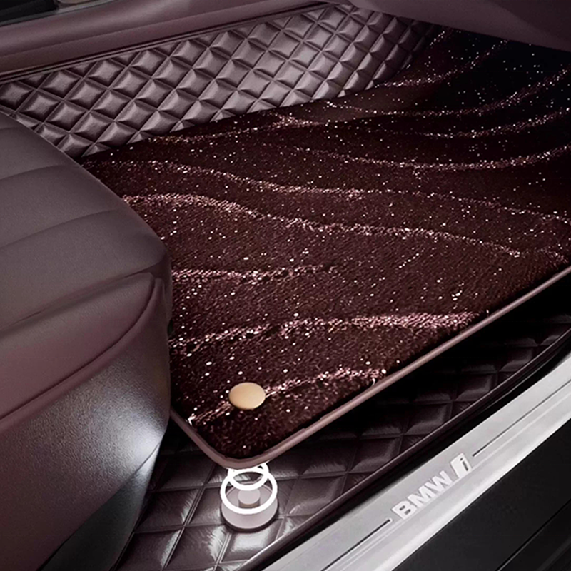 Luxury Waterproof Car Floor Mats 7D Leather Full Surround Protection Non-Slip Carpet Set