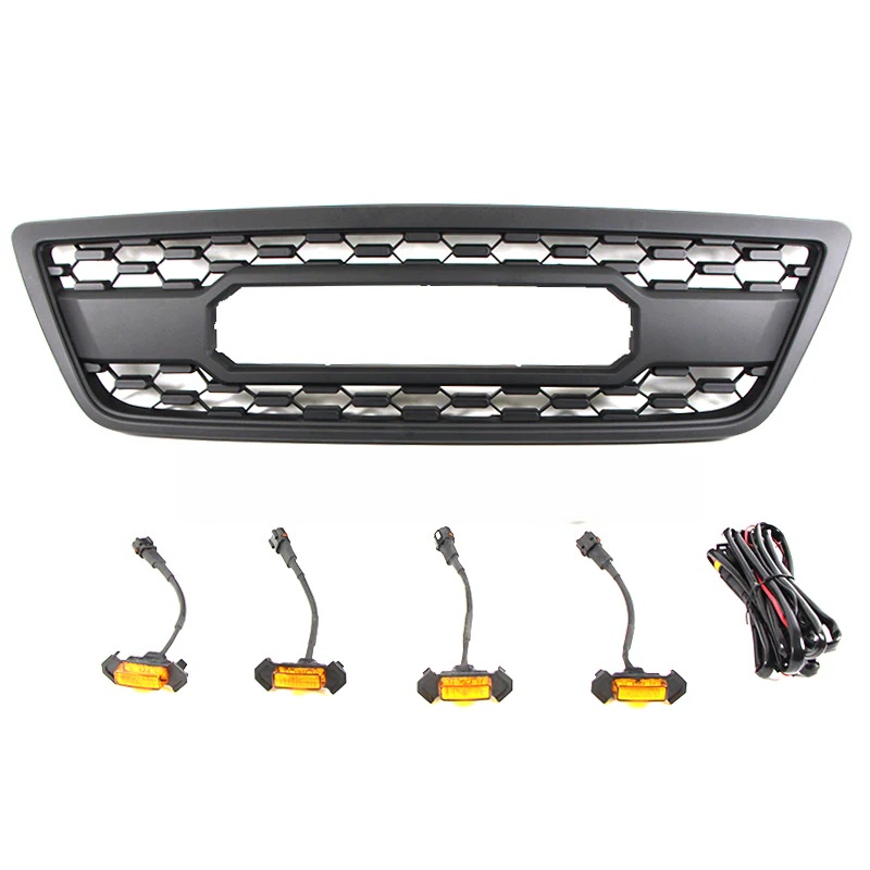 LUMA Accessories Offroad Parts 1998-2002 Matte Black ABS Plastic Car Bumper Grill Fit for 1998-2002 Lexus LX470 TRD Grille