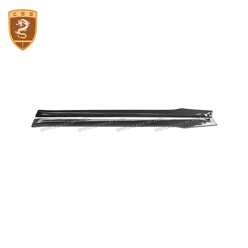 Car Accessories Suppliers Carbon Fiber Side Skirt for Porsche 718 Upgrade to Css Style