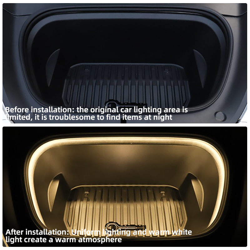 New Car LED Ambient Light for Tesla Model Y and Model 3 Front Trunk Interior Lighting Accessory