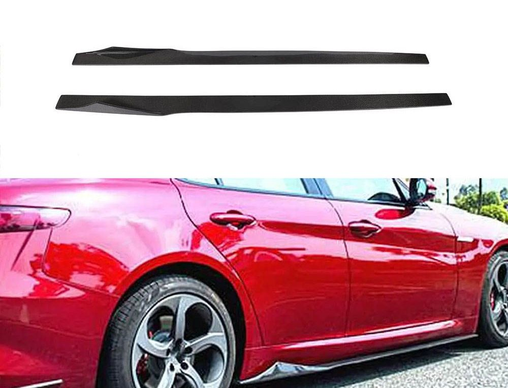 Carbon Fiber Side Skirts for Alfa Romeo Giulia 2017-2020 Body Kit