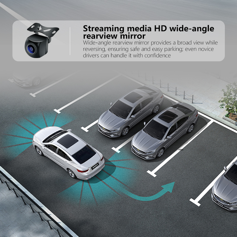 CCENTEN 10.26inch Carplay 1080p Camera Touchscreen Android Auto Car Rearview Driving DVR Mobile Connectivity Carplay Monitor