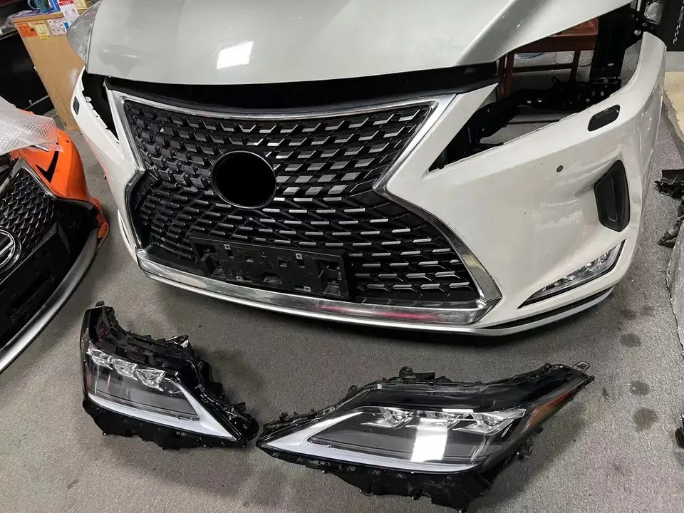 2006 2021 RX200 RX270 Front Face RX350 RX450H Three Lens Headlight Front Bumper Full Car Accessories Front Face Assembly