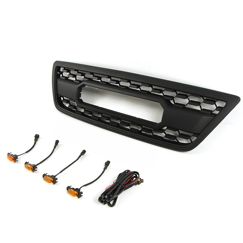 LUMA Accessories Offroad Parts 1998-2002 Matte Black ABS Plastic Car Bumper Grill Fit for 1998-2002 Lexus LX470 TRD Grille
