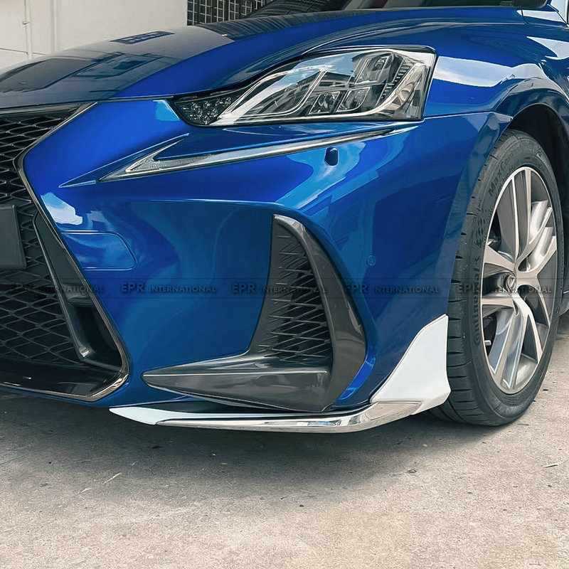 Lexus IS 300/300h/350 F Sport 17-20 Facelift MOD Type ABS Plastic Front Lip with all chrom trim