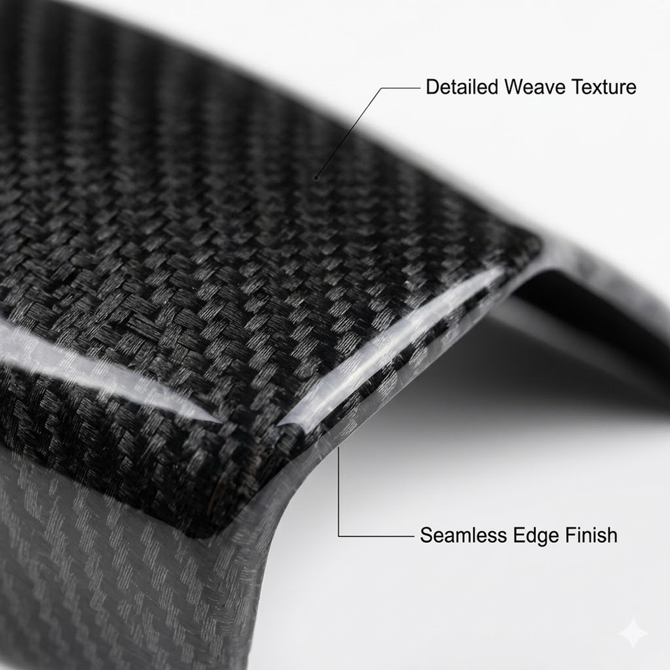 Carbon Fiber Car Gear Shift Knob Cover for Audi A3 A4 A5 A6 A7 S-line Interior Accessories