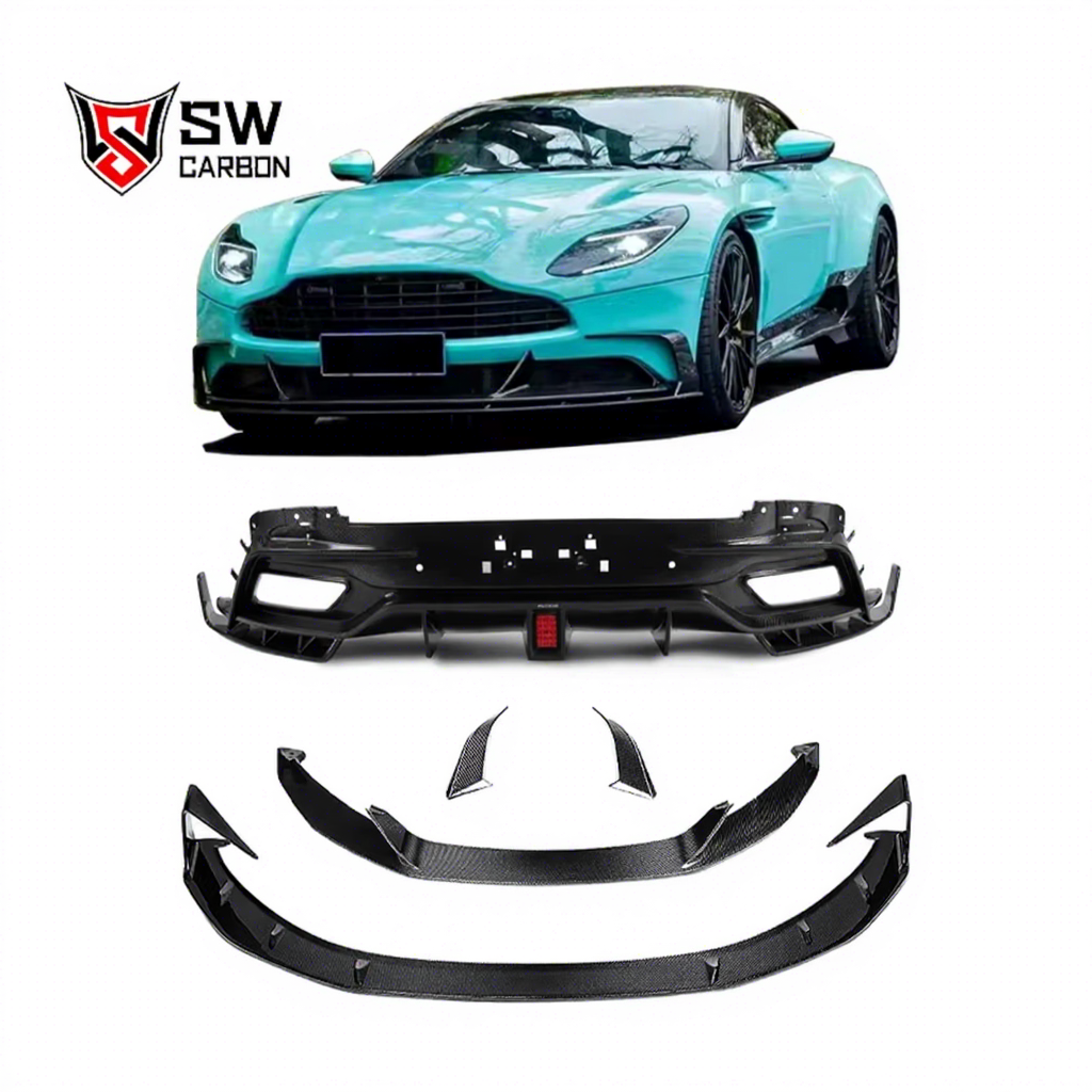High Quality New Carbon Fiber PK Style Body Kit for Aston Martin DB11 DB11 Upgrade Modification Front Bumper Splitter