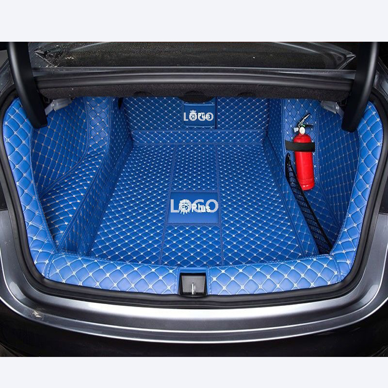 For BYD Qin Plus Car Trunk Mat Styling PU Leather Trunk Protection Mat Catpet Interior Cover Part Pad Auto Accessories