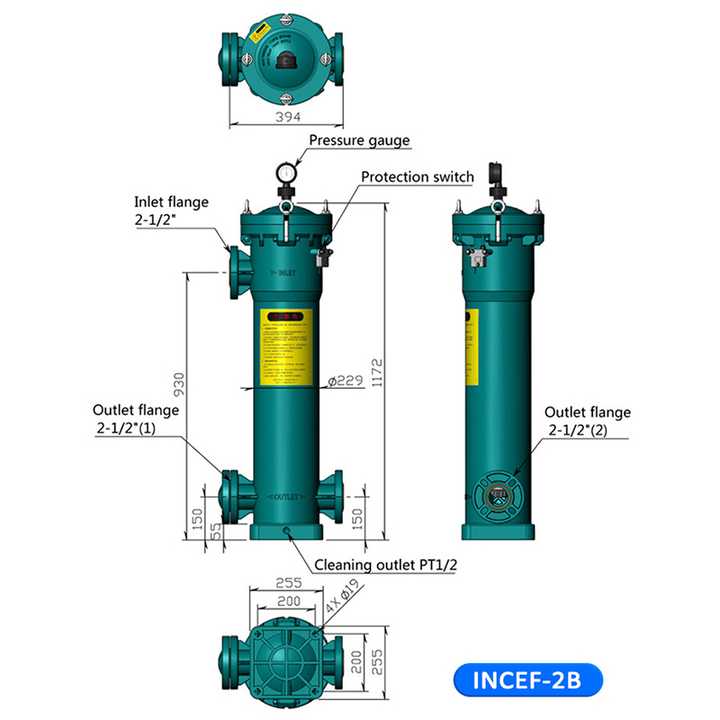 Customizable Single Bag Pph Filter Housing Sewage Treatment