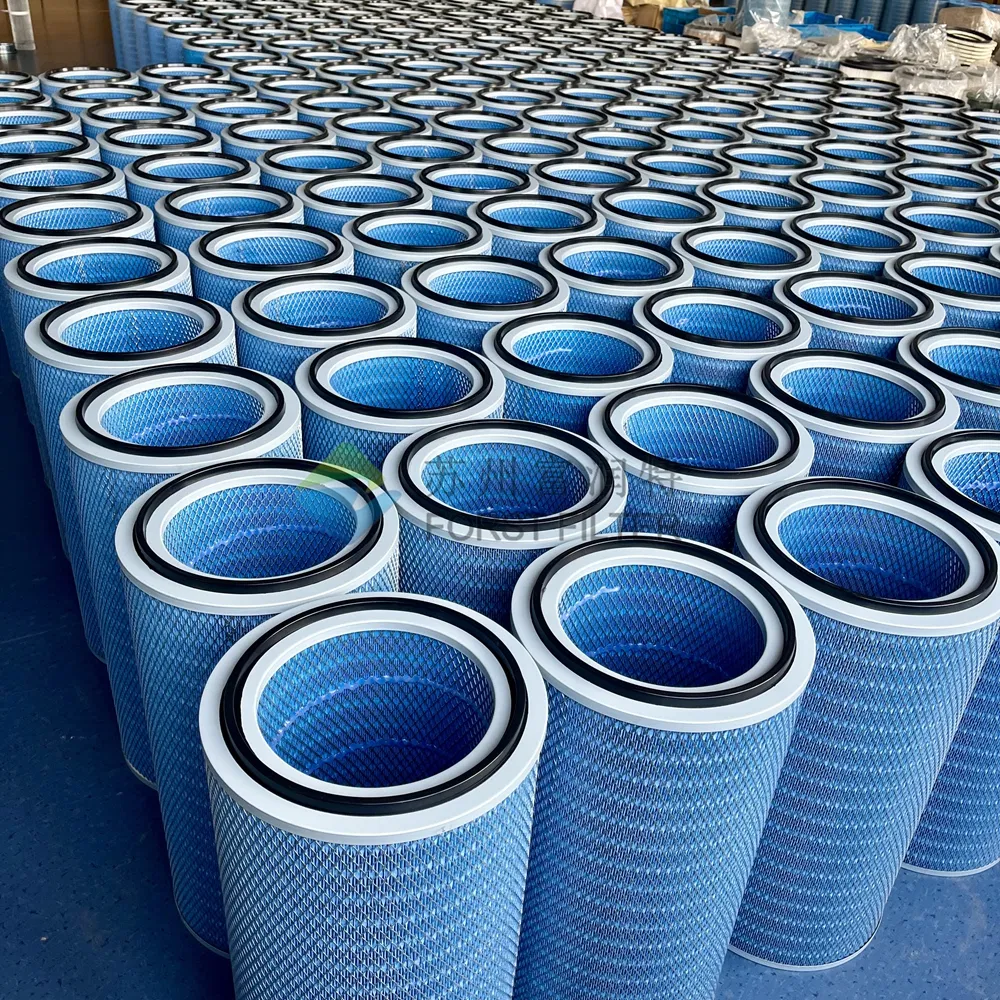 Seller Gas Turbine Intake Blue Cellulose Filter Cartridge for Optimal Performance