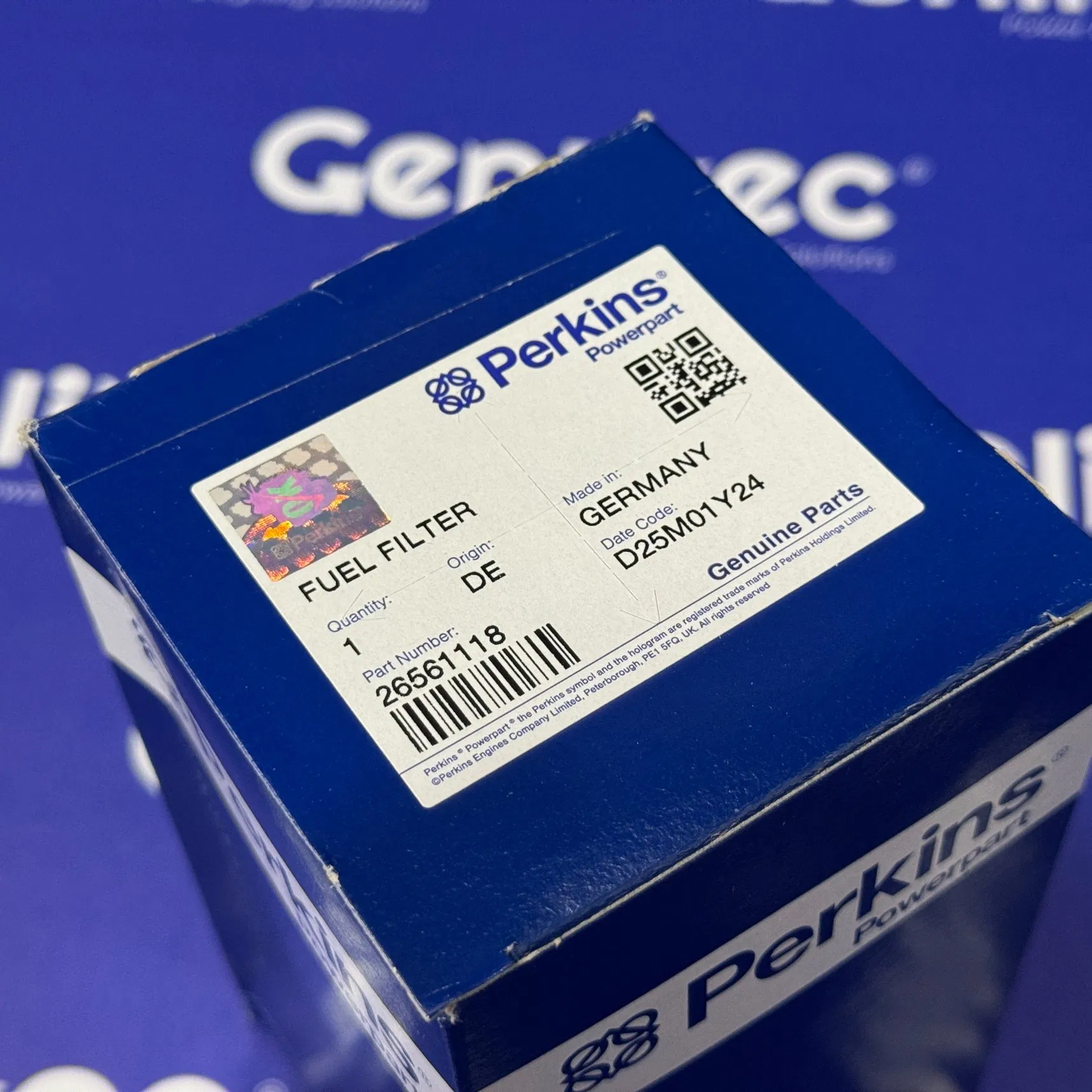 Perkins 26561118 Genuine Spin-on Secondary Fuel Filter for Perkins Diesel Engines