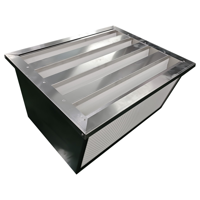 V-Bank 592*287*292 F5~E10 Compact Air Purifying HEPA Filter with Microfiber Medium Grade ABS Plastic Frame