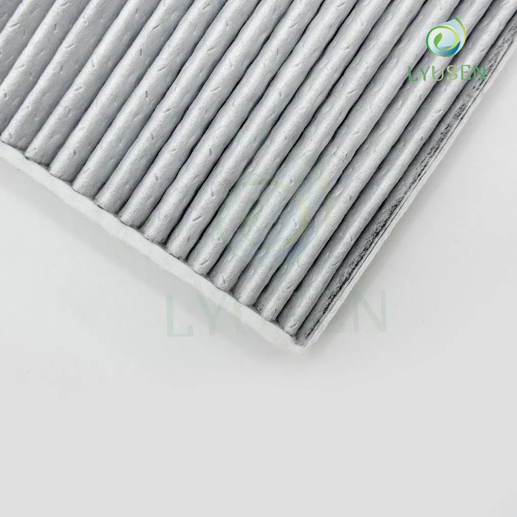 Automotive Air Filter with Activated Carbon Media and Antibacterial Protection for Clean Cabin Air Supply