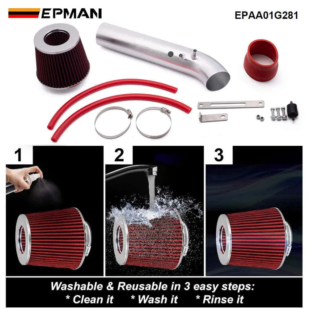 Epman Cold Air Kits &amp; Air Filters High Performance for Honda Civic Ek J Hx Ex 1.6L L4 96-98 Intake and Induction System Epaa01g281