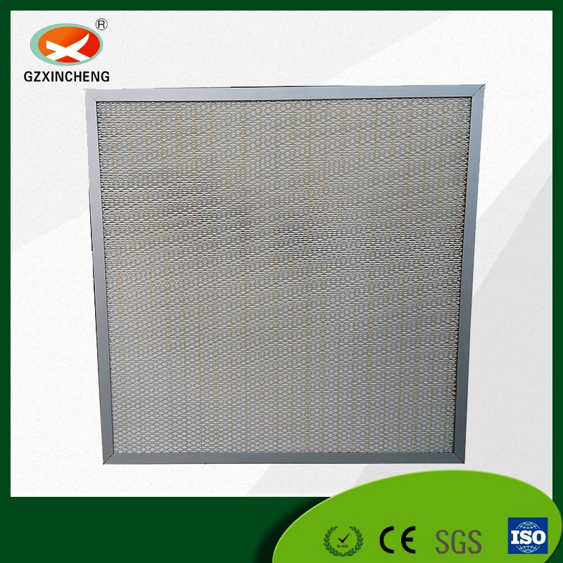 HEPA Air Filter Without Separator for High Grade Purification Equipment