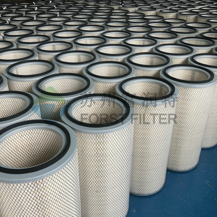Forst High Quality Cellulose Paper Industrial Dust Cartridge Air Filter Element