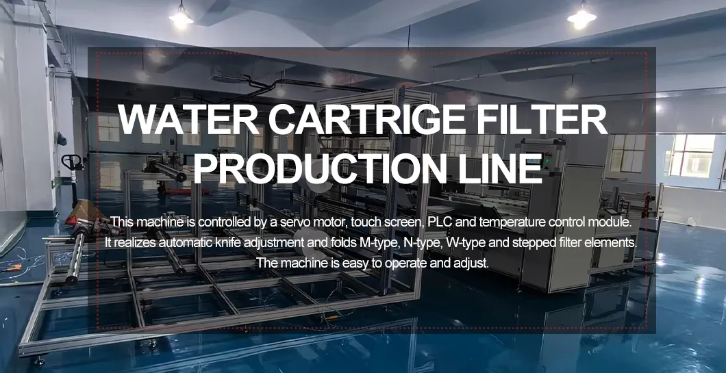 Water Filter Production Manufacturing Line Banner