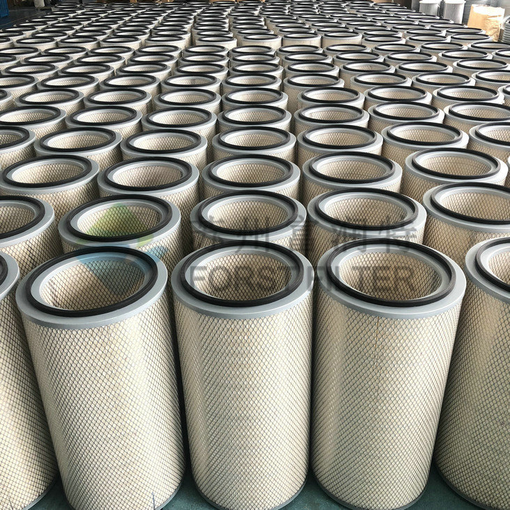 Forst High Quality Cellulose Paper Industrial Dust Cartridge Air Filter Element
