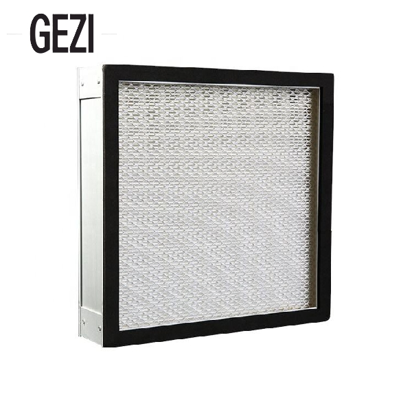 Custom Depth Aluminum Frame 99.99% Efficiency H13 Grade HEPA Filter