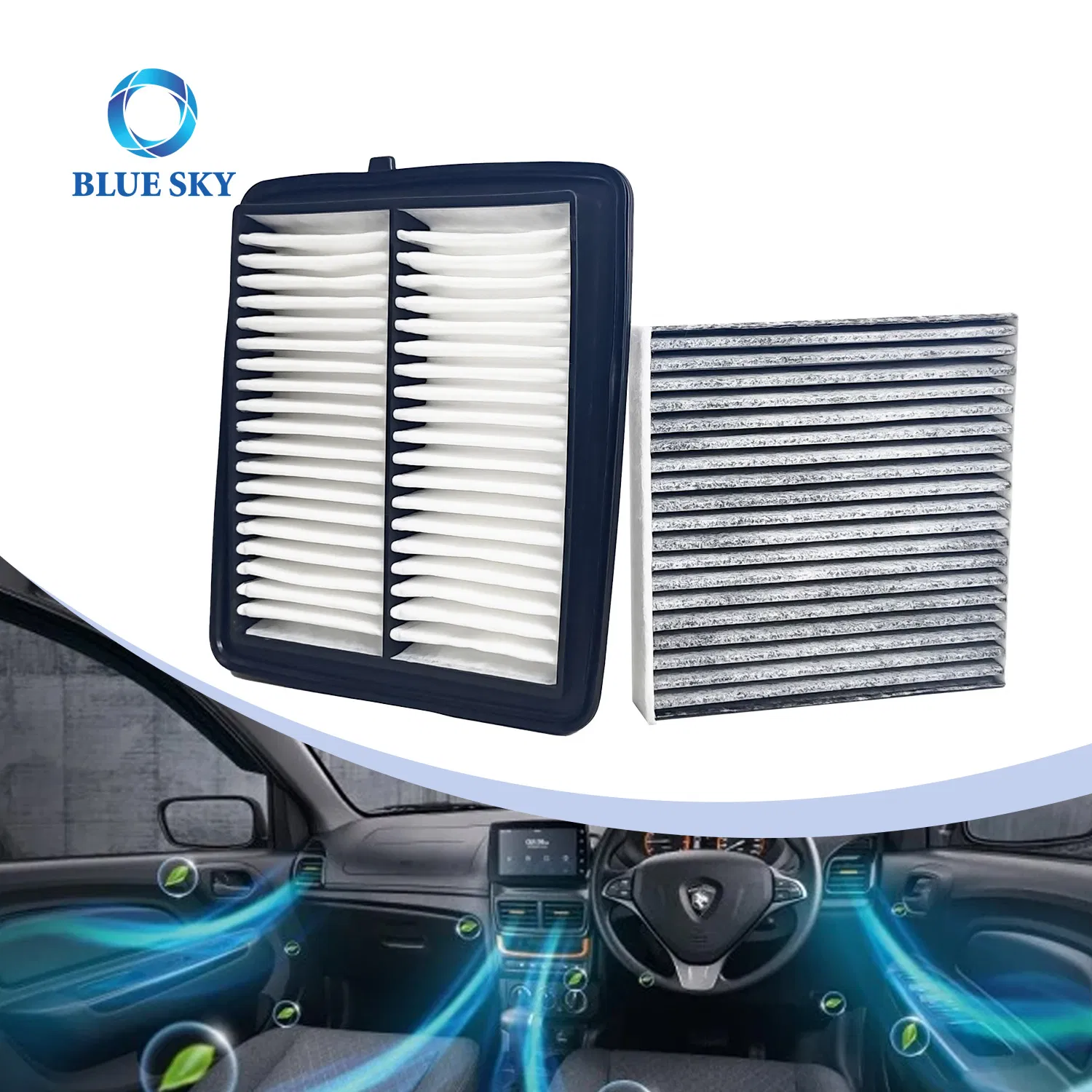 Car AC Filter, Activated Carbon Auto Cabin Air Filter for Suzuki Jimny Jb64 Jb74 2019-2021 Intake