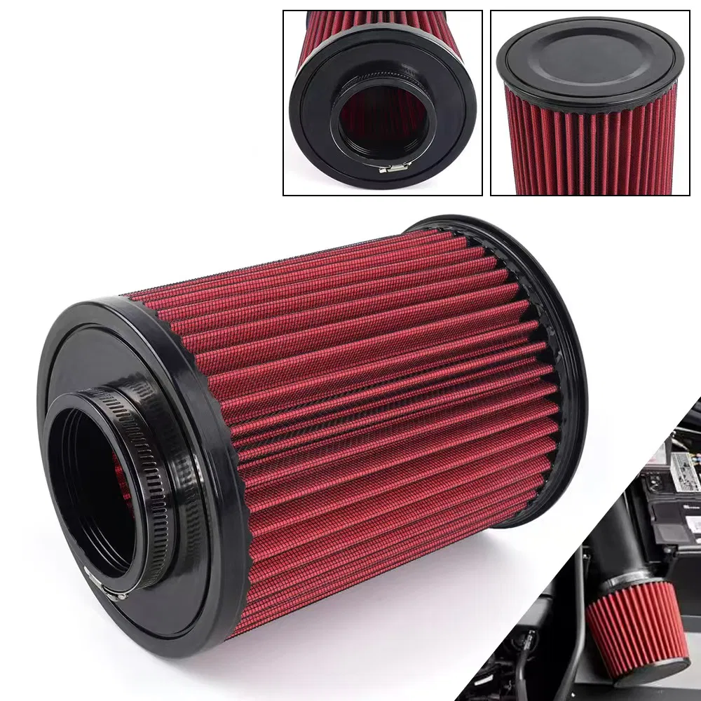 Car Short Long High Flow Racing Performance Tapered Sport Airfilter Universal 102mm 76mm 3inch Cone Intake Air Filter