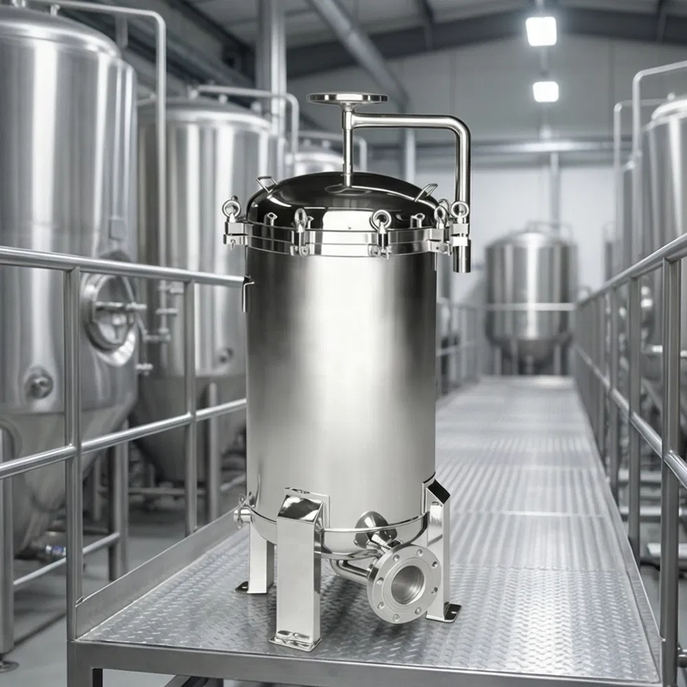 Factory Price Customizable Stainless Steel Bag Filter Housing for Water Treatment