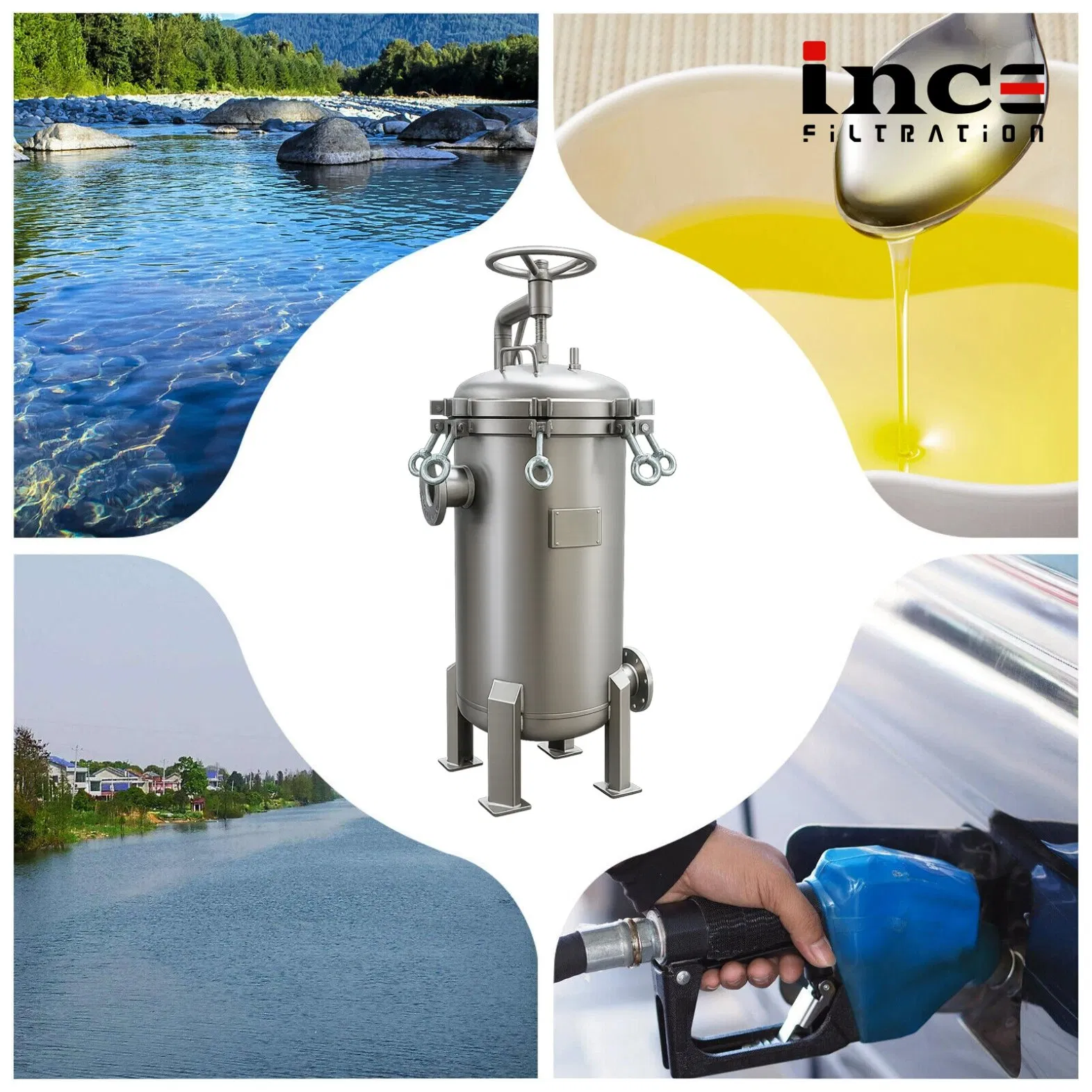 Customizable Multi-Bag Filter Housing with Single or Multi-Size Bag Compatibility