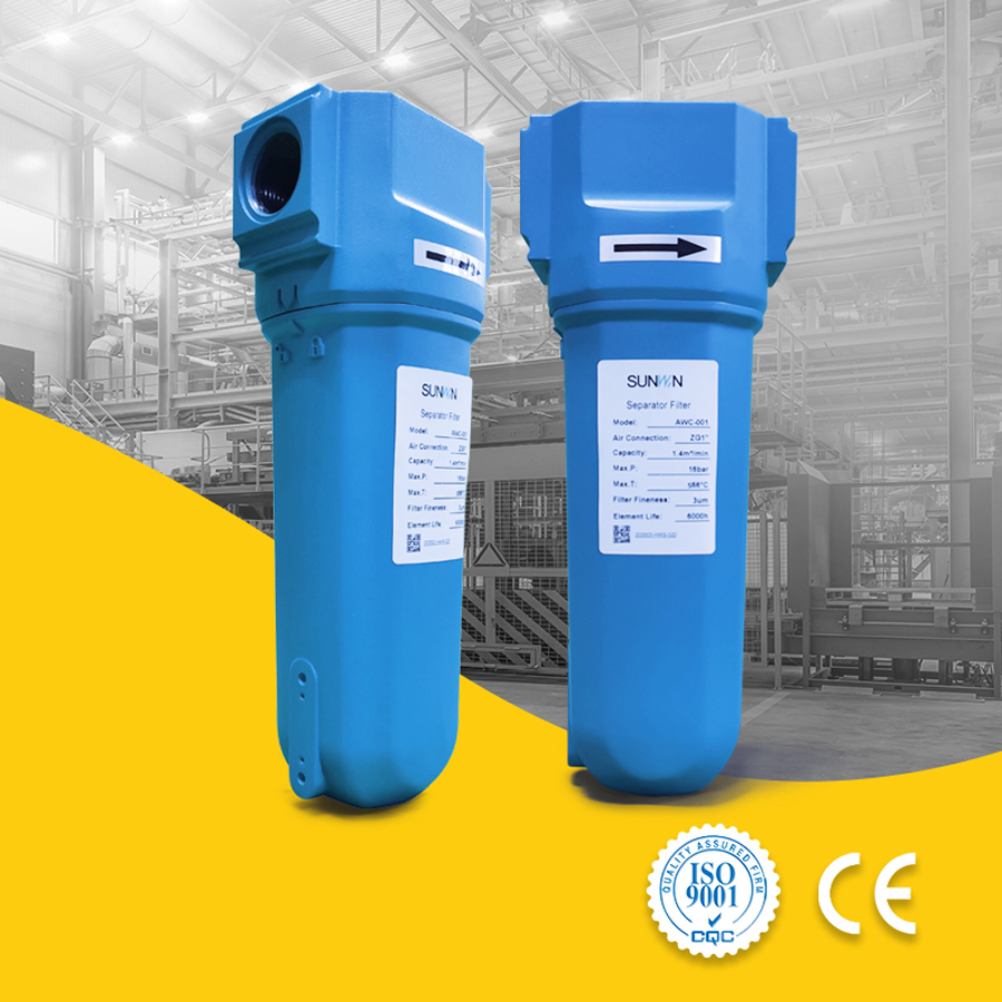 High Efficiency Oil Removal Filtration Flange Welding Type Compressed Air Filter