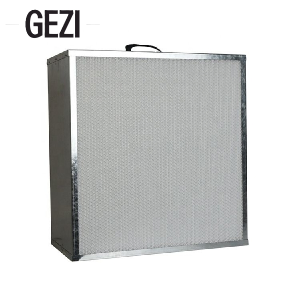 Custom Depth Aluminum Frame 99.99% Efficiency H13 Grade HEPA Filter