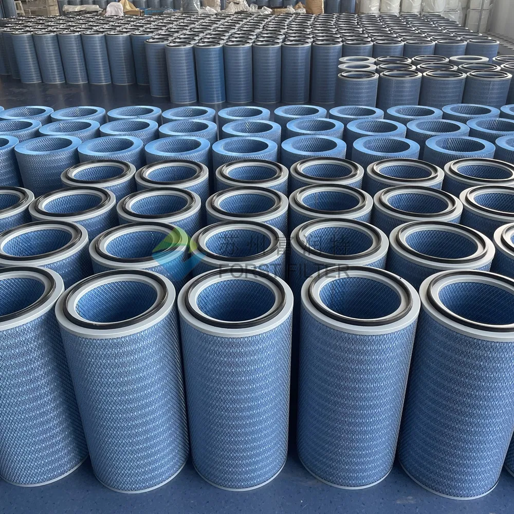 Seller Gas Turbine Intake Blue Cellulose Filter Cartridge for Optimal Performance