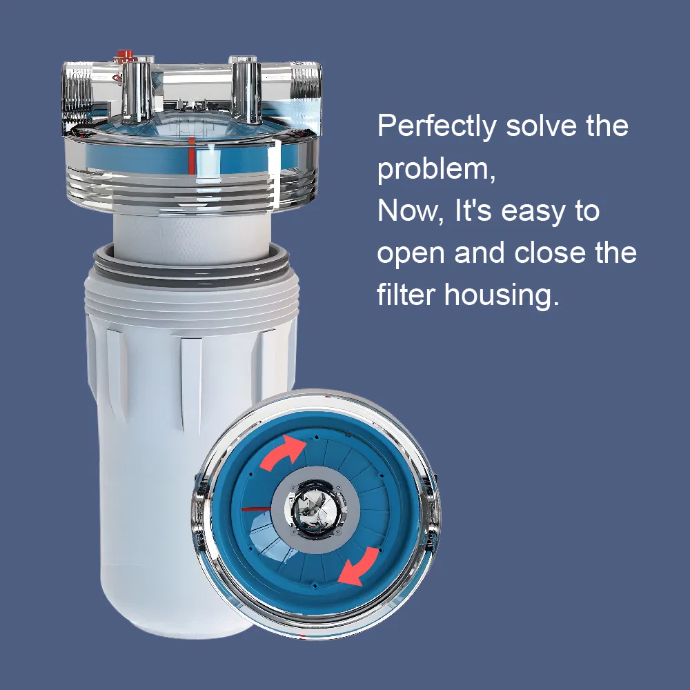 Customizable Reusable PP High Flow Multi Cartridge Transparent Clear Commercial 20 Inch 10 Inch Cartridge Water Filter Housing