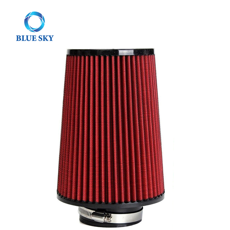 High Flow Racing Performance Short Long Tapered Airfilter Universal 76mm 102mm 3inch Cone Intake Air Filter for Kn
