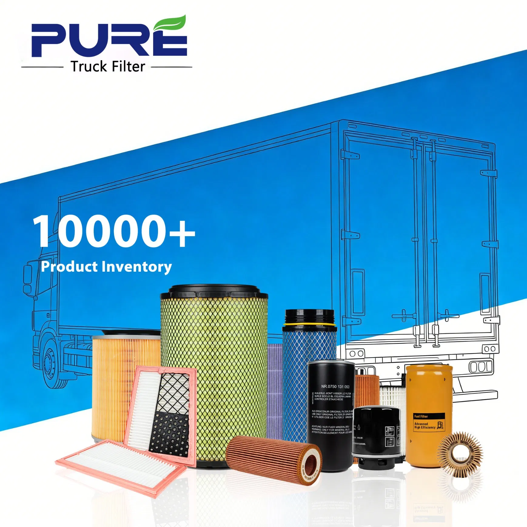 2095029 HEPA Grade High Efficiency Truck Spare Parts Air Filter Scania