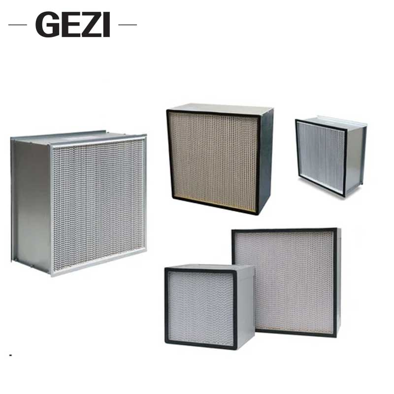 Custom Depth Aluminum Frame 99.99% Efficiency H13 Grade HEPA Filter