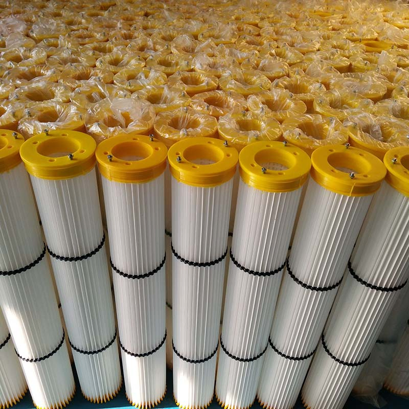 Water and Oil Repellent Polyester Filter Cartridge for Cemment Plant
